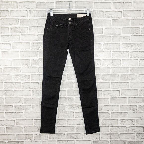 Rag & Bone Skinny Jeans Chevrn Ombre Black Stretch size 25 - Picture 5 of 9